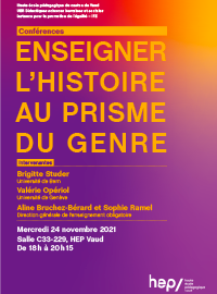 Affiche - Enseigner l'histoire au prisme du genre